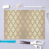 Elegant Chic Roos Gold Damask Tissuepapier (Craft)