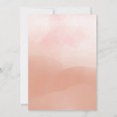 Elegant Chic Roos Gold Leaves Abstract Weddenschap Kaart (Achterkant)