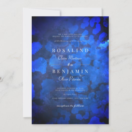 Elegant Chic Roos Gold Violet Arch Foto Weddenscha Kaart (Achterkant)