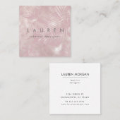 Elegant chic roos gouden faux folie Visitekaartje (Voorkant / Achterkant)