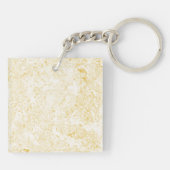Elegant Chic Roos Monogram Goud Sleutelhanger (Achterkant)