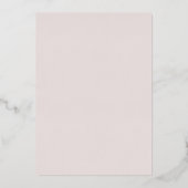 Elegant Chic Rose Gold Typography Wedding Folie Uitnodiging (Achterkant)