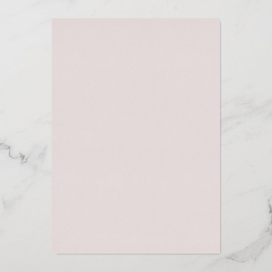 Elegant Chic Rose Gold Typography Wedding Folie Uitnodiging (Achterkant)