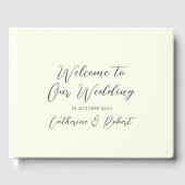 Elegant  Chic Roze Paard Toile Bruiloft Gastenboek (Voorkant)