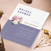 Elegant Chic Roze Rose Waterverf Vrijgezellenfeest Kaart