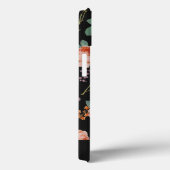 Elegant Chic roze Roses Floral on Black Case-Mate iPhone Case (Achterkant / Rechts)