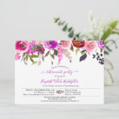 Elegant Chic Rozen Floral Foto Retirement Party Kaart (Staand voorkant)