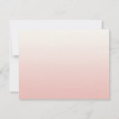 Elegant Chic Rozen Rehearsal Dinner Kaart (Achterkant)