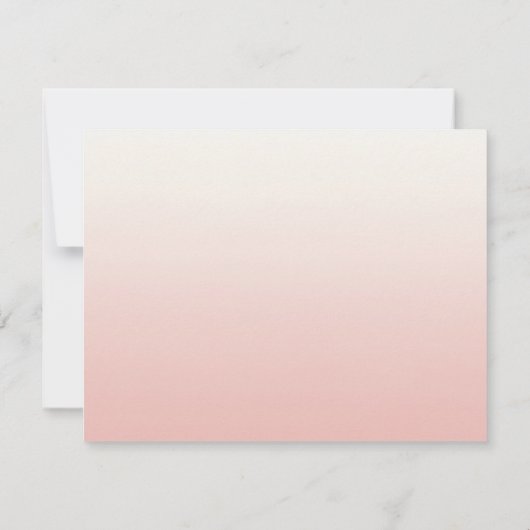 Elegant Chic Rozen Rehearsal Dinner Kaart (Achterkant)