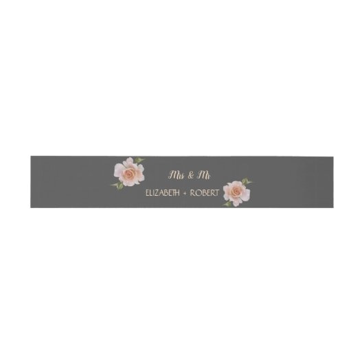 Elegant Chic-Rozen Uitnodigingen Wikkel (Vlak)