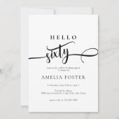 Elegant Chic Script 60e verjaardag Kaart (Voorkant)