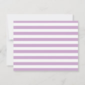 Elegant Chic Script Calligrafie A Nota van Paars Notitiekaartje (Achterkant)