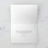 Elegant Chic Script Klassieke Trouwfoto Bedankkaart (Binnen)