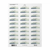 Elegant Chic Seasonal Pine Trees Forest Etiket (Full Sheet)