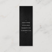 Elegant Chic Shears Comb Grungy Texture Mini Visitekaartje (Achterkant)