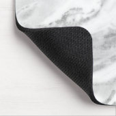 Elegant Chic Silver Foil Klassieke marmer Muismat (Hoek)