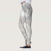 Elegant Chic Silver Marble Leggings (Links)