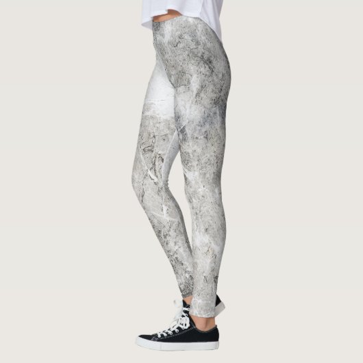 Elegant Chic Silver Marble Leggings (Links)