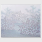 Elegant Chic Silver Snowflakes Holiday Cadeaupapier (Vlak)