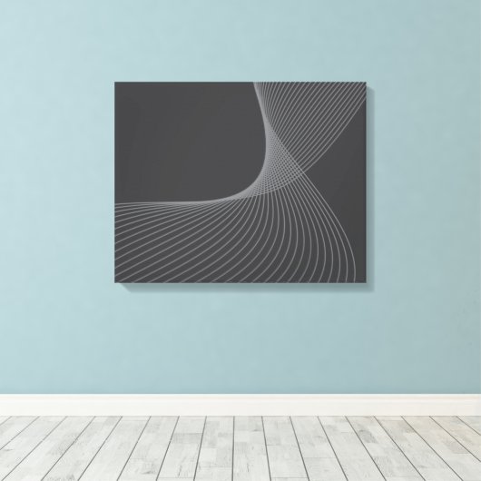 Elegant, chic, simple, modern graphic pattern art canvas afdruk (Insitu (Houten vloer))
