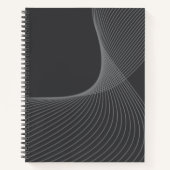 Elegant, chic, simple, modern graphic pattern art notitieboek (Voorkant)