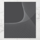 Elegant, chic, simple, modern graphic pattern art wijn etiket (Enkel label)