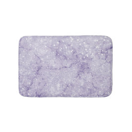 Elegant chic soft lavender paarse glitter marmer badmat