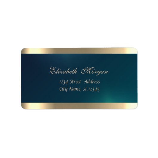 Elegant Chic Sophisticated, Green Gold Etiket (Voorkant)