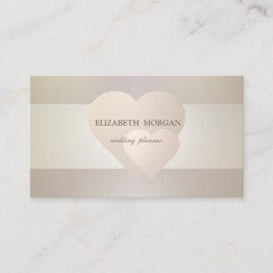 Elegant Chic Sophisticated, Roos Gold Hearts Visitekaartje