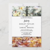 Elegant chic spring herfst floral Wedding Invitati Kaart (Voorkant)