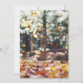 Elegant chic spring herfst floral Wedding Invitati Kaart (Achterkant)