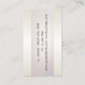 Elegant Chic Stripe, Lace, Floral Visitekaartje (Achterkant)