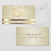 Elegant Chic, Stripes - Kleine diamant - Glittery  Visitekaartje (Voorkant / Achterkant)
