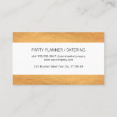 Elegant Chic Stripes Visitekaartje (Achterkant)