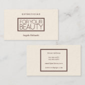 Elegant chic style professional met quote visitekaartje (Voorkant / Achterkant)