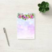 Elegant Chic Stylish Girly, Bokeh, Flowers Post-it® Notes (Kantoor)