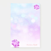 Elegant Chic Stylish Girly, Bokeh, Rozen Post-it® Notes (Voorkant)