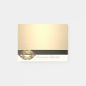 Elegant Chic Stylish Girly, Faux Gold, Lips Post-it® Notes (Voorkant)