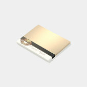 Elegant Chic Stylish Girly, Faux Gold, Lips Post-it® Notes (Schuin)
