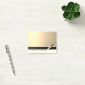 Elegant Chic Stylish Girly, Faux Gold, lipstick Post-it® Notes (Kantoor)