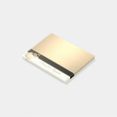 Elegant Chic Stylish Girly, Faux Gold Peacock Post-it® Notes (Schuin)
