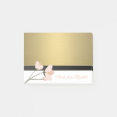 Elegant Chic Stylish Girly, Faux Gold, Roos Post-it® Notes (Voorkant)