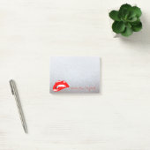 Elegant Chic Stylish Girly, Glittery, Lips Post-it® Notes (Kantoor)
