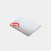 Elegant Chic Stylish Girly, Glittery, Lips Post-it® Notes (Schuin)