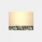 Elegant Chic Stylish Girly, Gold Flowers Post-it® Notes (Voorkant)