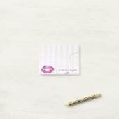 Elegant Chic Stylish Girly, Lips Post-it® Notes (Op bureau)