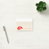 Elegant Chic Stylish Girly, Red Lips Post-it® Notes (Kantoor)