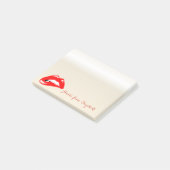 Elegant Chic Stylish Girly, Red Lips Post-it® Notes (Schuin)
