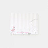 Elegant Chic Stylish Girly, roze Flamingo Post-it® Notes (Voorkant)