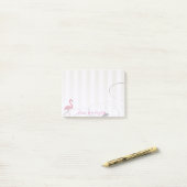 Elegant Chic Stylish Girly, roze Flamingo Post-it® Notes (Op bureau)